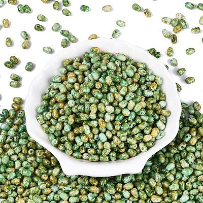 Picasso Glass Seed Beads SEED-N012-10J-1