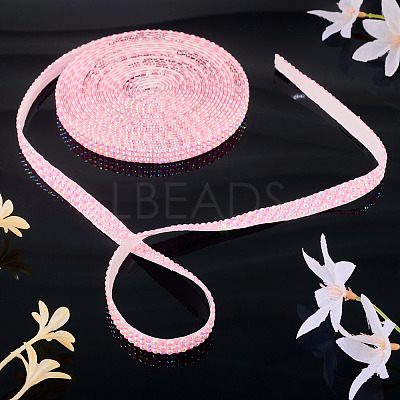 3 Yards Resin Self Adhesive Sewing Trim Hotfix Rhinestone Tape DIY-TA0013-15D-1