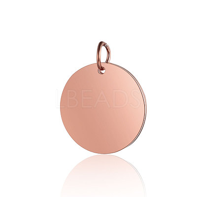 Ion Plating(IP) 304 Stainless Steel Pendants STAS-I311-32F-RG-1