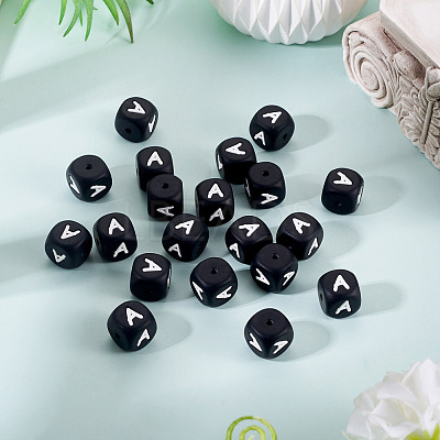 20Pcs Food Grade Eco-Friendly Silicone Beads SIL-TADJ0001-04A-1