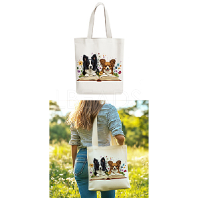 Canvas Women's Tote Bags ABAG-WH0057-007-1