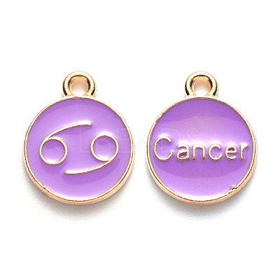 Alloy Enamel Pendants ENAM-S124-01A-01D-1