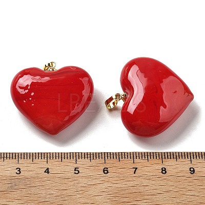Handmade Lampwork Pendants X-LAMP-G160-01F-02-G-1