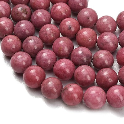 Natural Rhodonite Beads Strands G-F820-K06-10mm-1