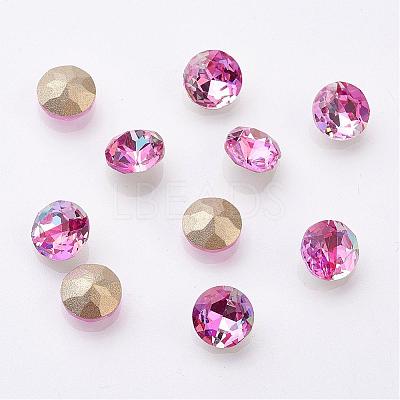 K9 Glass Rhinestone Cabochons GLAA-D001-04C-1