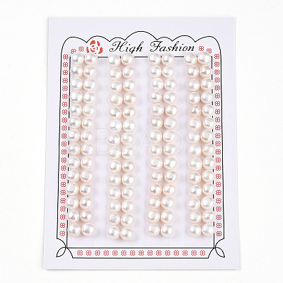 Grade 3A Natural Cultured Freshwater Pearl Beads PEAR-N018-3A-6065A-1