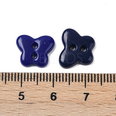 2-Hole Glass Buttons PORC-R010-09-1