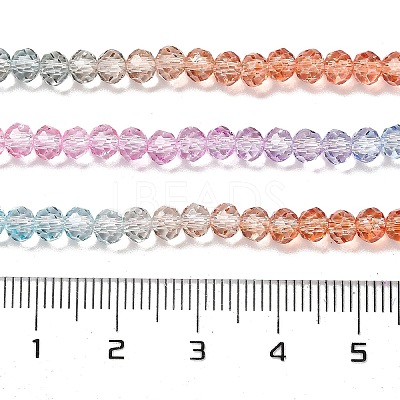 Transparent Painted Glass Beads Strands LS-DGLA-A034-T3mm-A19-1