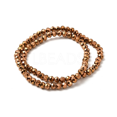 Electroplate Transparent Glass Beads Strands EGLA-A034-T6mm-UA04-1