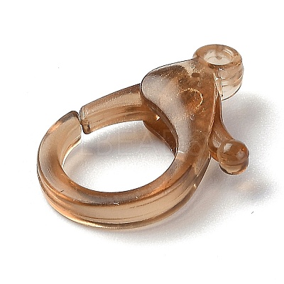 Transparent Plastic Lobster CLaw Clasps KY-H005-A10-1