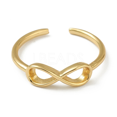 Brass Cuff Rings RJEW-L100-004G-1