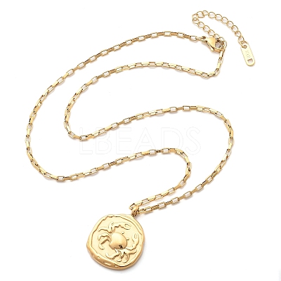 304 Stainless Steel Constellation Pendant Necklaces LS-NJEW-K392-01G-04-1