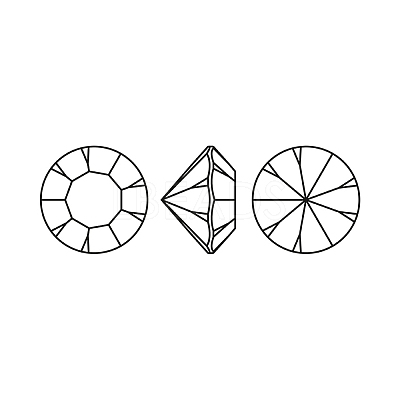 Preciosa&reg MAXIMA Crystal Round Stones X-PRC-RBSS24-70010-1
