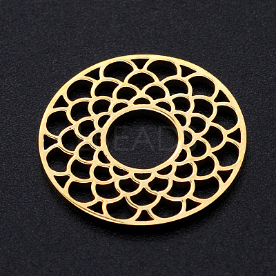 201 Stainless Steel Filigree Joiners Links STAS-S105-JN918-2-1