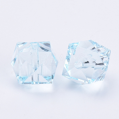 Transparent Acrylic Beads X-TACR-Q259-8mm-V38-1