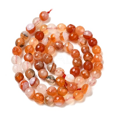 Natural Agate(Dyed & Heated) Beads Strands G-H066-B01-01-1