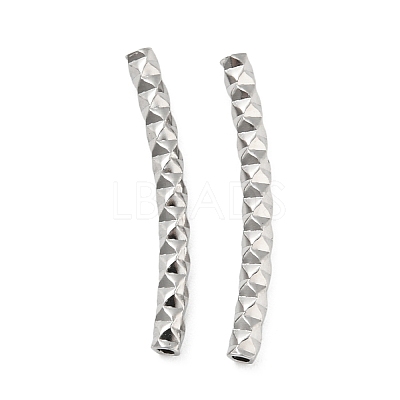 Non-Tarnish 304 Stainless Steel Tube Beads X-STAS-B047-29B-P-1