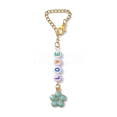 LOVE Acrylic Cup Charms HJEW-JM01837-1