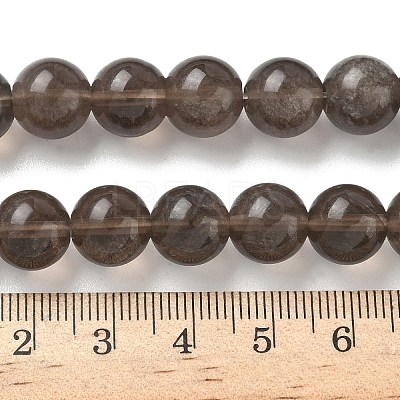 Natural Ice Obsidian Beads Strands G-P590-A03-10mm-01-1