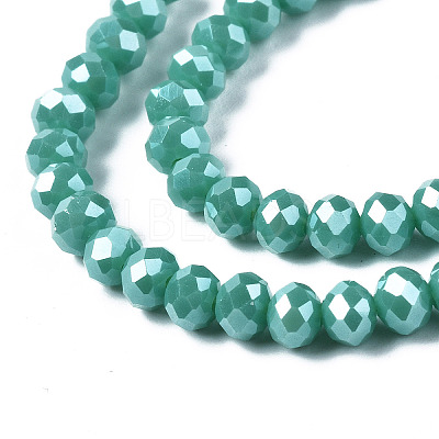 Electroplate Glass Beads Strands X-EGLA-A034-P10mm-A03-1