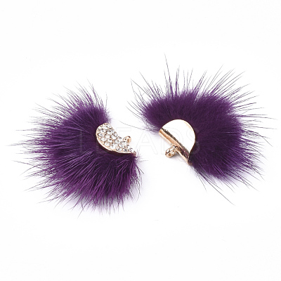 Faux Mink Fur Tassel Pendant Decorations FIND-T040-12-1