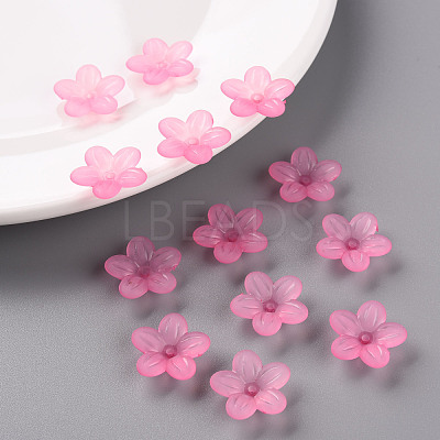 Frosted Acrylic Bead Caps MACR-S371-08A-704-1