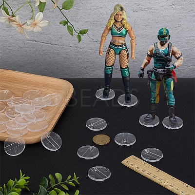 Acrylic Action Figure Display Pedestals ODIS-WH0038-233B-1