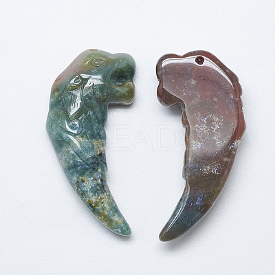Natural Indian Agate Big Pendants G-T122-09C-1