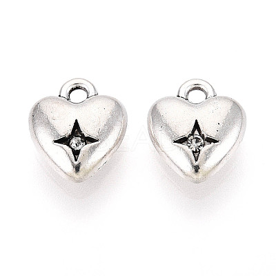 Tibetan Style Alloy Charms TIBE-N013-15AS-1
