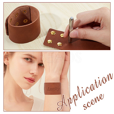 Blank Leather Wide Cord Bracelet BJEW-WH0020-65G-1