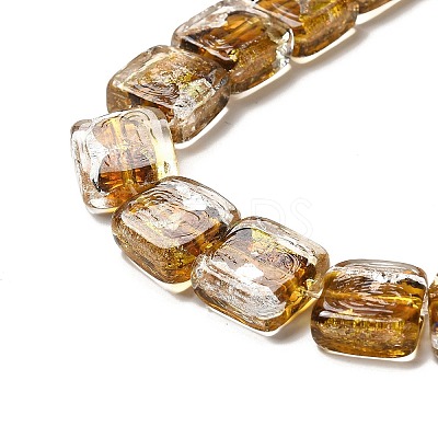 Handmade Gold Foil and Silver Foil Lampwork Beads FOIL-C001-01B-05-1