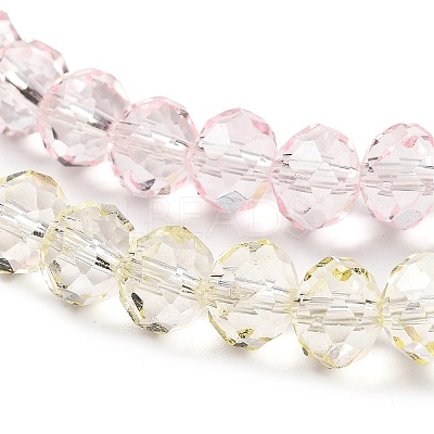 Transparent Painted Glass Beads Strands X1-DGLA-A034-T6mm-A25-1
