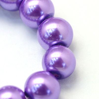 Baking Paint Glass Pearl Bead Strands X-HY-Q003-3mm-27-1