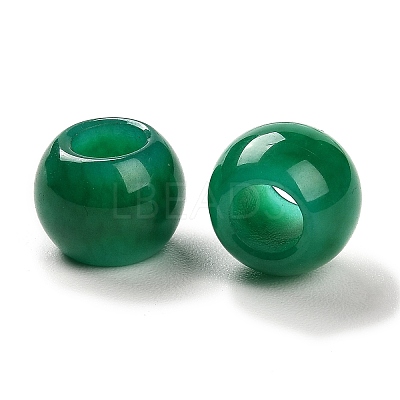 Natural Malaysia Jade Dyed European Beads G-R488-01A-1