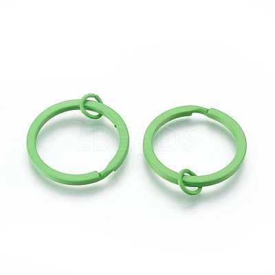 Spray Painted Iron Split Key Rings IFIN-L038-13-FF-1