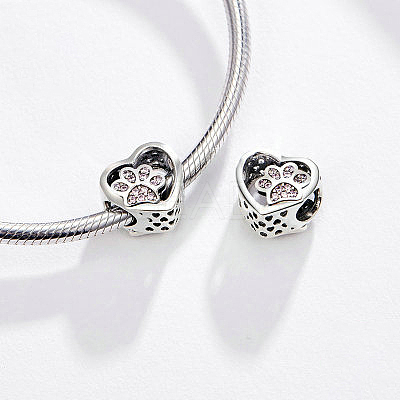 925 Sterling Silver Euorpean Beads STER-FF0013-01-1