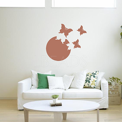 1 Set Plastic Mirror Wall Stickers AJEW-CN0001-65C-1