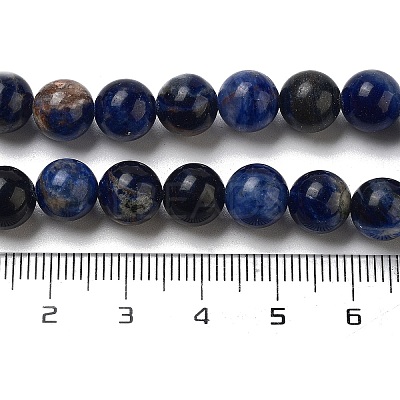 Natural South Africa Sodalite Beads Strands G-S259-35-8mm-1