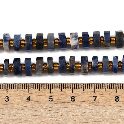 Natural Sodalite Beads Strands G-F796-A10-01-1