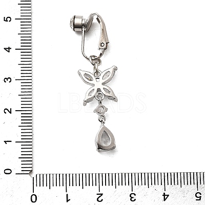 Brass Pave Clear Cubic Zirconia Clip on Belly Rings FS-WG683DA-01-1
