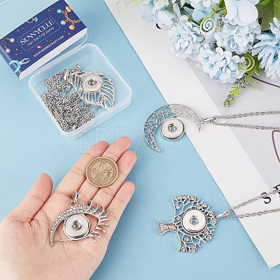 DIY Snap Necklace Making Kit DIY-SC0021-47-1