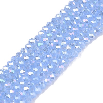 Electroplate Glass Beads Strands EGLA-A044-J2mm-B03-1