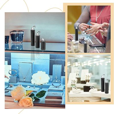 1 Set Acrylic Jewelry Finger Ring Displays Stands RDIS-NB0001-07-1