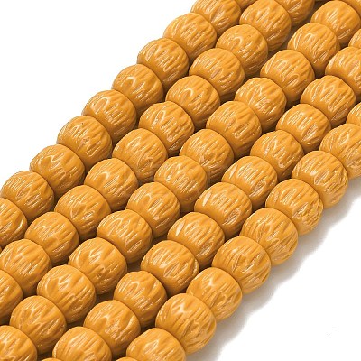 Synthetic Coral Dyed Carved Beads BSHE-H114-01D-1