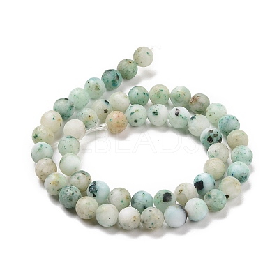 Natural Chrysocolla Beads Strands G-F612-04-8mm-1