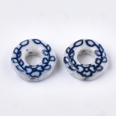 Handmade Porcelain Bead Frame Beads PORC-S498-59-1