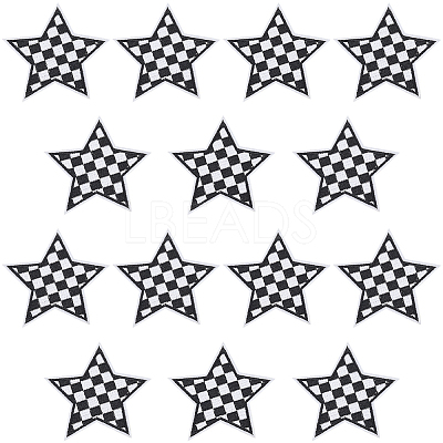 20Pcs Polyester Clothing Patches DIY-CY0002-35A-1