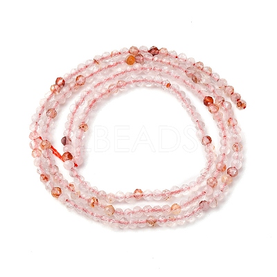 Natural Ferruginous Quartz Beads Strands G-B142-A01-2mm-1