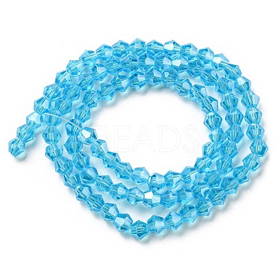 Transparent Electroplate Glass Beads Strands EGLA-A039-T3mm-A19-1