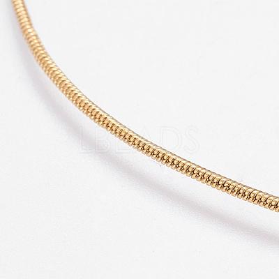 Eco-Friendly Rack Plating Brass Chain Necklaces MAK-G002-05G-A-FF-1